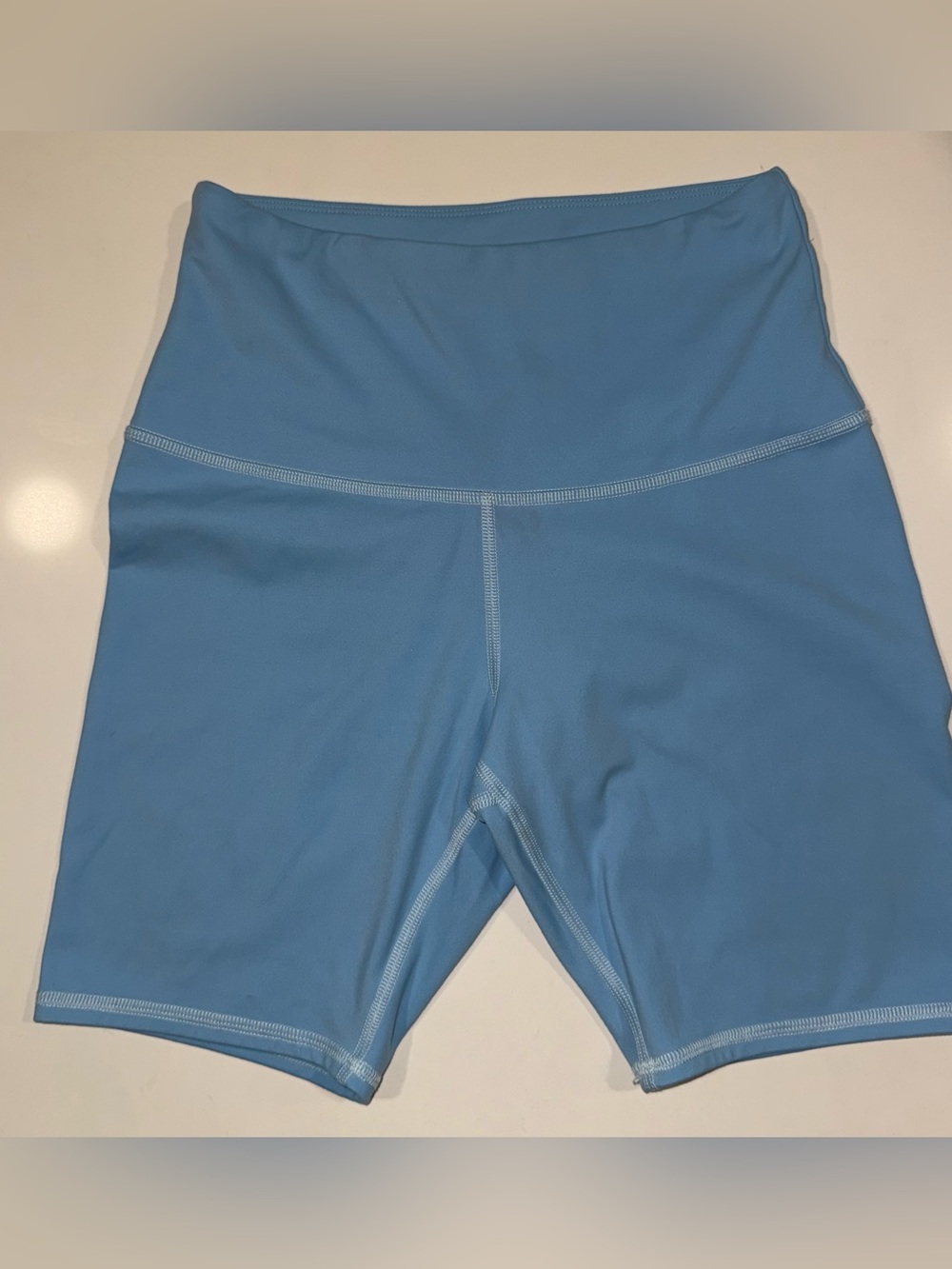 Sincerely Jules High Waist Light Blue Bike Shorts